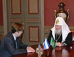Святейший Патриарх Алексий принял новоназначенного посла Эстонии в России